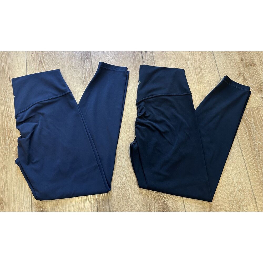 Women's Lot of 2 CRZ Yoga SecretSculpt Leggings Size Large Black Navy EUC!